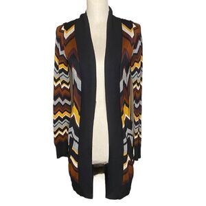 Missoni for Target Sz Sm Multi Colored Chevron Open Front Long Cardigan
Sweater